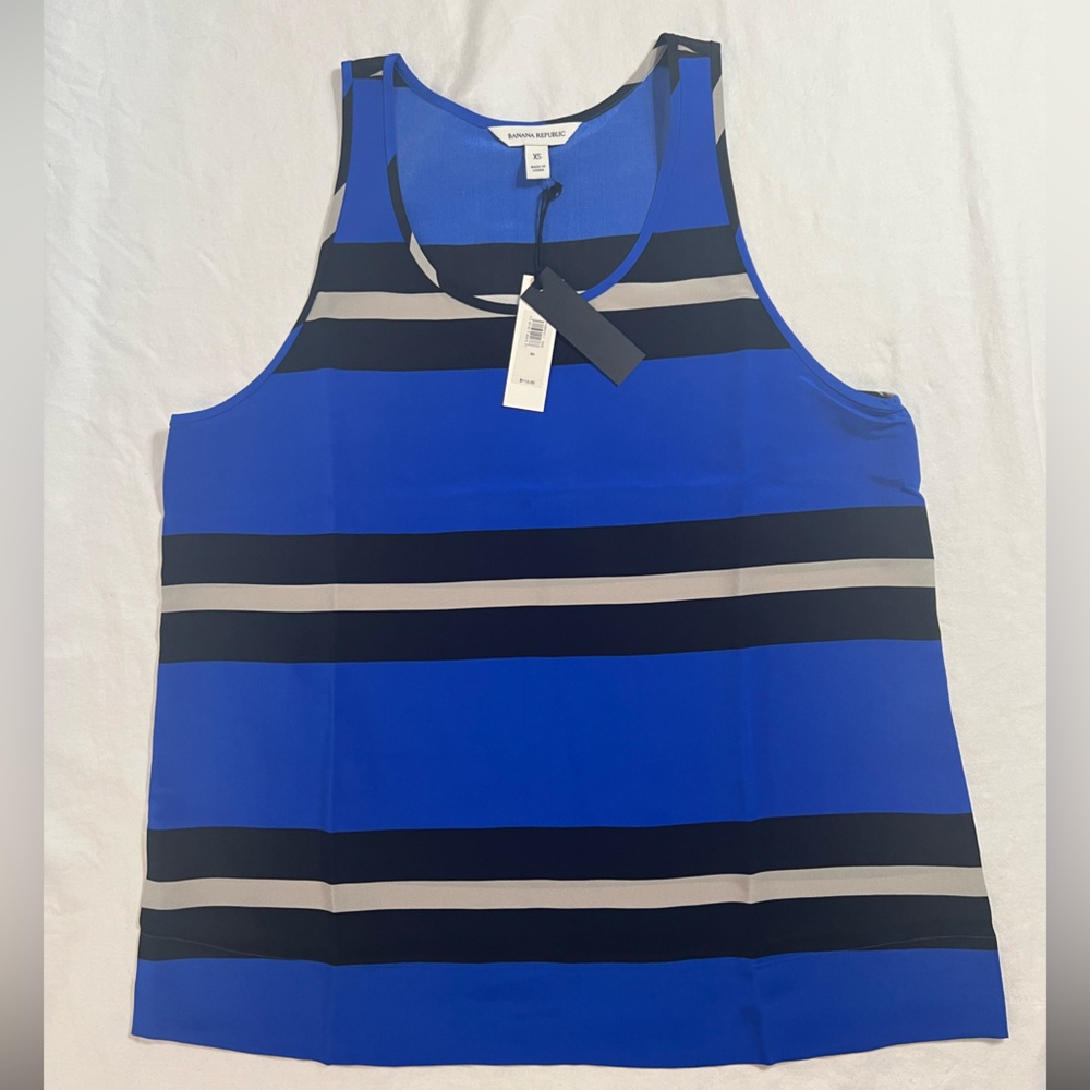 NWT 100% Silk Banana Republic Tank Sz XS